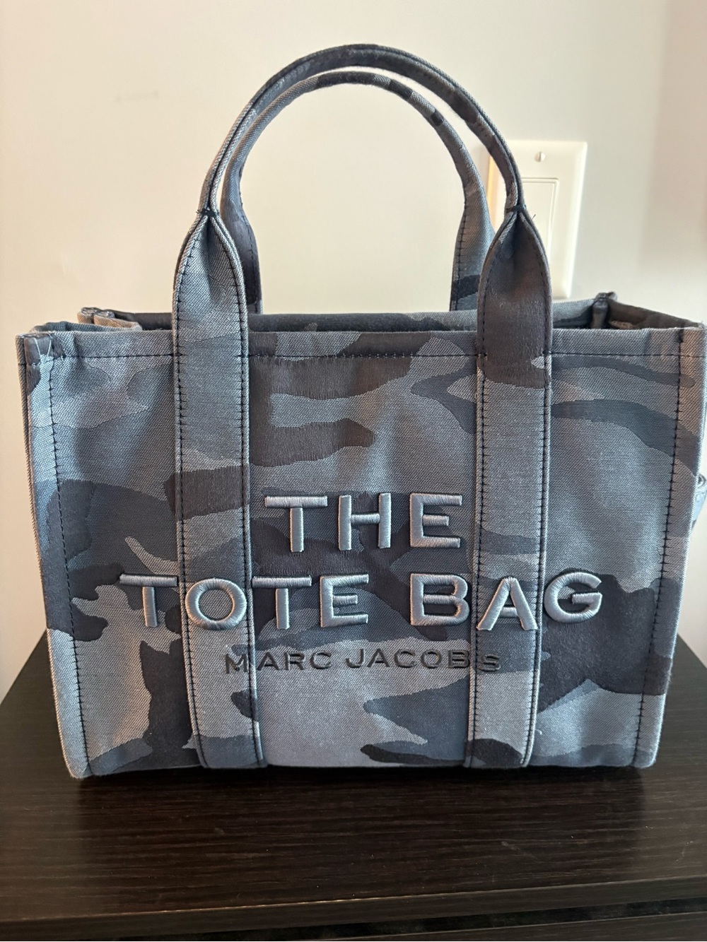 Marc Jacobs Navy Camo The Tote Bag - Women’s Canvas Tote